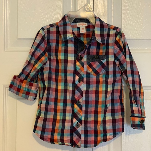 Cat & Jack toddler boy button down - Picture 1 of 5